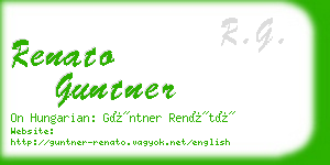 renato guntner business card